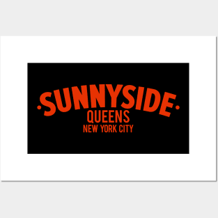 Sunnyside Queens Logo - Artistry Meets Simplicity in Urban Elegance Posters and Art